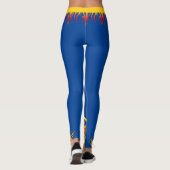 Fitness Motivatie DEEP BLUE Leggings (Achterkant)