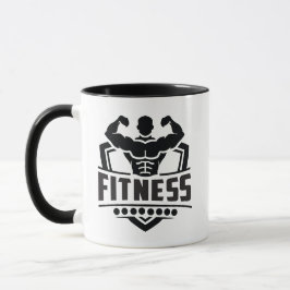 Fitness Motivatie Grafiek | Sterk & Actief Leven Mok