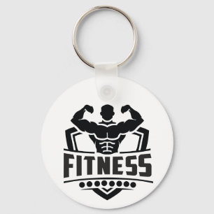 Fitness Motivatie Grafiek   Sterk & Actief Leven Sleutelhanger