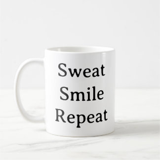 Fitness Motivatie Mok – Zweet Smile Herhaal