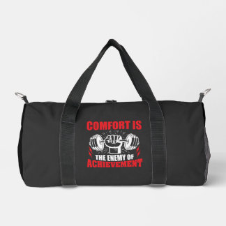Fitness Motivatie Quote Dumbbell Lifting Gym Plunjezak