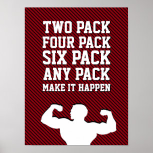 Fitness Motivatie Quote Nieuwe Moderne Typografie Poster