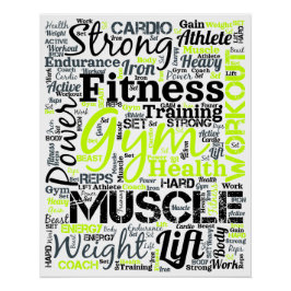 Fitness Motivatie Typografie Ontwerp Perfect Poster