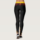 Fitness Motivatie ZWART Leggings (Achterkant)