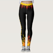 Fitness Motivatie ZWART Leggings (Voorkant)