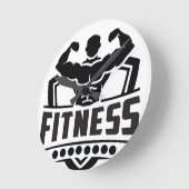 Fitness Motivation Graphic | Strong & Active Life Ronde Klok (Hoek)