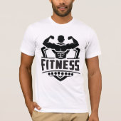Fitness Motivation Graphic | Strong & Active Life T-shirt (Voorkant)