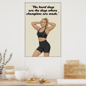 Fitness Motivation Poster  (Keuken)