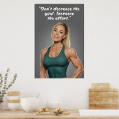 Fitness Motivation Poster – Increase the Effort (Keuken)