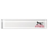 fitness naambordje (Voorkant)