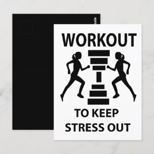 Fitness Oefening Gym Briefkaart