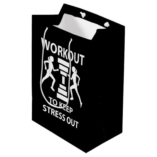 Fitness Oefening Medium Cadeauzakje (Voorkant Gekanteld)