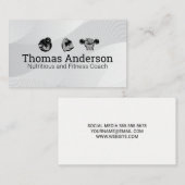 Fitness Oefeningen Logo Visitekaartje (Voorkant / Achterkant)