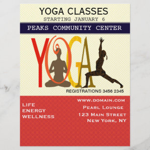fitness oefent proefprojecten Yoga Modern Personal Flyer