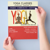 fitness oefent proefprojecten Yoga Modern Personal Flyer (Hand)