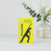 fitness oefent sport Aerobic Dancer Custom Yoga ui Visitekaartje (Staand voorkant)
