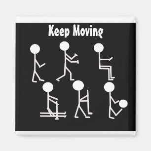 Fitness ontwerp in zwart en wit magneet