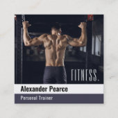 Fitness Personal Trainer | Actieve sport Vierkante Visitekaartje (Voorkant)