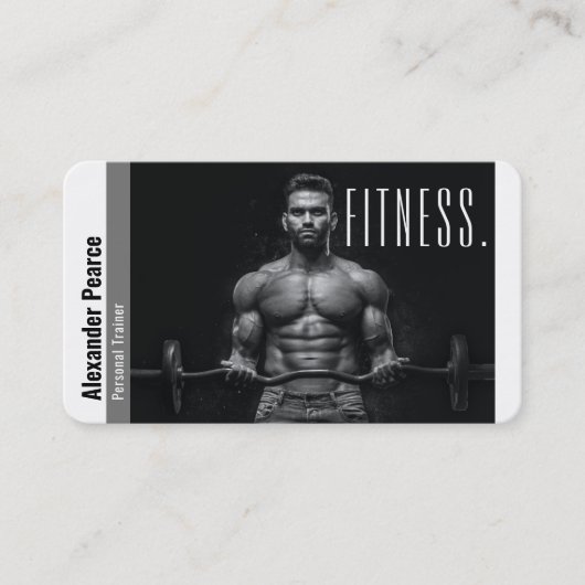 Fitness Personal Trainer | Actieve sport Visitekaartje (Voorkant)
