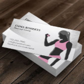 Fitness Personal Trainer Beauty Girl Modern Visitekaartje