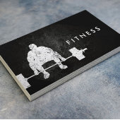 Fitness Personal Trainer Bodybuilder Workout Dark Visitekaartje