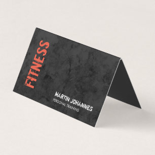 Fitness Personal Trainer Bodybuilding Modern Grijs Visitekaartje