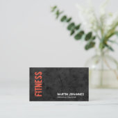 Fitness Personal Trainer Bodybuilding Modern Grijs Visitekaartje (Staand voorkant)