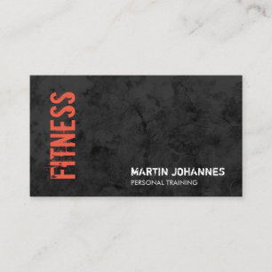 Fitness Personal Trainer Bodybuilding Modern Grijs Visitekaartje