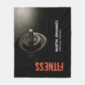 Fitness Personal Trainer Bodybuilding Modern Sharp Fleece Deken (Voorkant)