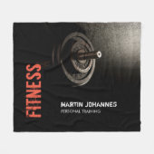 Fitness Personal Trainer Bodybuilding Modern Sharp Fleece Deken (Voorkant (Horizontaal))