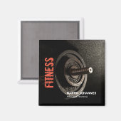 Fitness Personal Trainer Bodybuilding Modern Sharp Magneet (Voorkant / Achterkant)