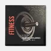 Fitness Personal Trainer Bodybuilding Modern Sharp Magneet (Voorkant)