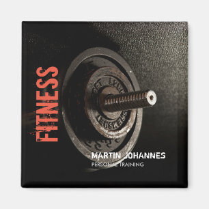 Fitness Personal Trainer Bodybuilding Modern Sharp Magneet