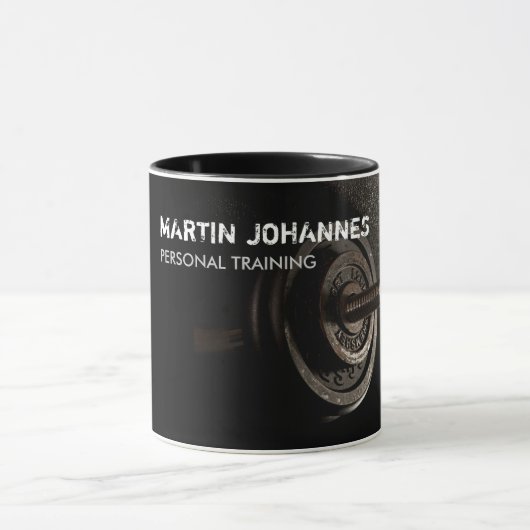 Fitness Personal Trainer Bodybuilding Modern Sharp Mok (Midden)