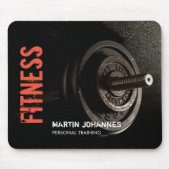 Fitness Personal Trainer Bodybuilding Modern Sharp Muismat (Voorkant)