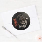 Fitness Personal Trainer Bodybuilding Modern Sharp Ronde Sticker (Envelop)