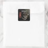 Fitness Personal Trainer Bodybuilding Modern Sharp Vierkante Sticker (Tas)