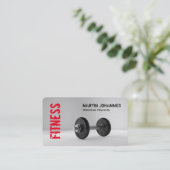 Fitness Personal Trainer Bodybuilding Modern Visitekaartje (Staand voorkant)