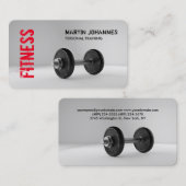 Fitness Personal Trainer Bodybuilding Modern Visitekaartje (Voorkant / Achterkant)