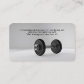 Fitness Personal Trainer Bodybuilding Modern Visitekaartje (Achterkant)