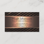 Fitness Personal Trainer Bold Text Dumbbell Logo Visitekaartje (Achterkant)