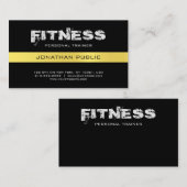 Fitness Personal Trainer Coach Trendy Plain Luxe Visitekaartje (Voorkant / Achterkant)