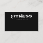 Fitness Personal Trainer Coach Trendy Plain Luxe Visitekaartje (Achterkant)