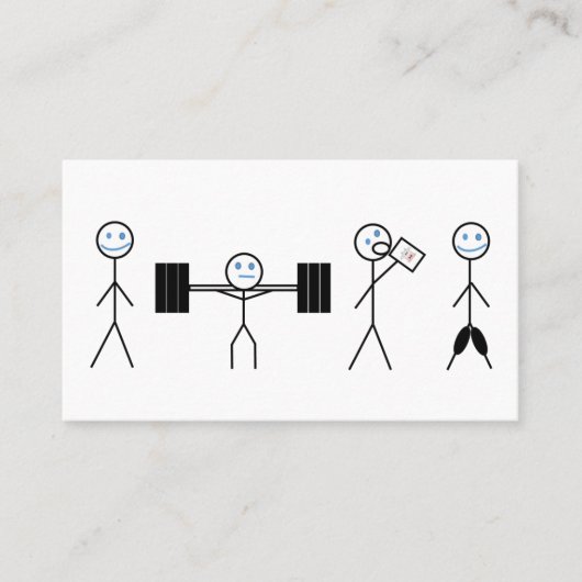 Fitness Personal Trainer Coach Visitekaartje (Voorkant)