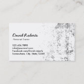 Fitness Personal Trainer Cool Grunge Professional Visitekaartje (Achterkant)