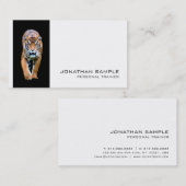 Fitness Personal Trainer Elegant Design Luxe Visitekaartje (Voorkant / Achterkant)