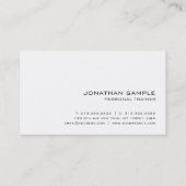 Fitness Personal Trainer Elegant Design Luxe Visitekaartje (Achterkant)