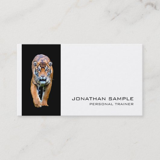 Fitness Personal Trainer Elegant Design Luxe Visitekaartje (Voorkant)