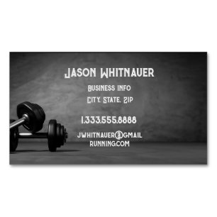 Fitness Personal Trainer, Fitness Instructor Magnetisch Visitekaartje