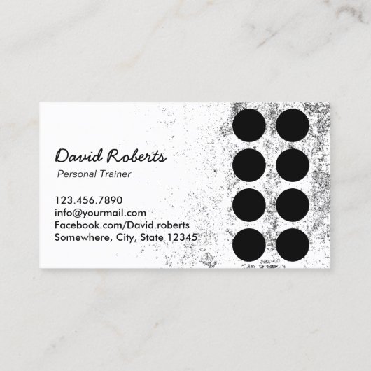 Fitness Personal Trainer Grunge Loyalty Punch (Achterkant)